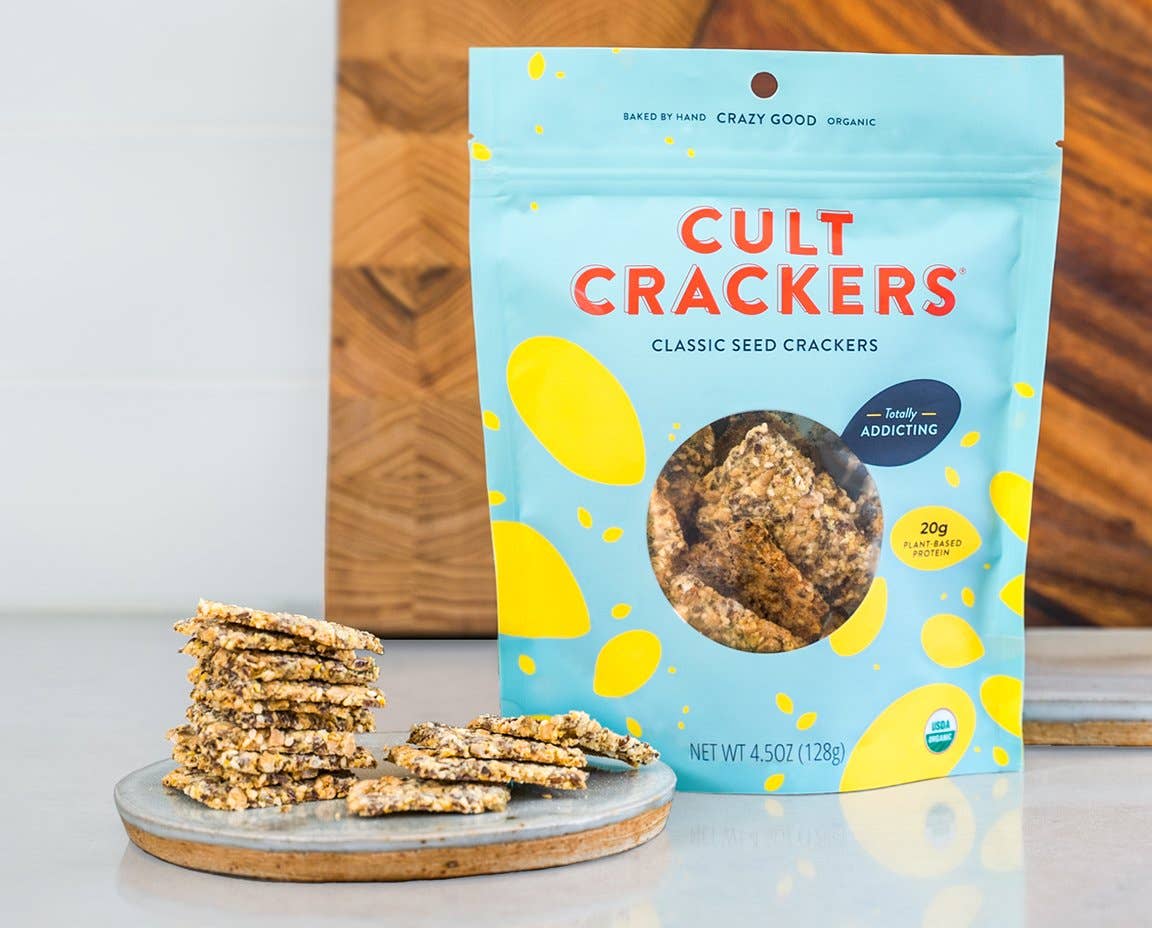 Classic Seed Crackers Organic Healthy Gluten Free Snacks