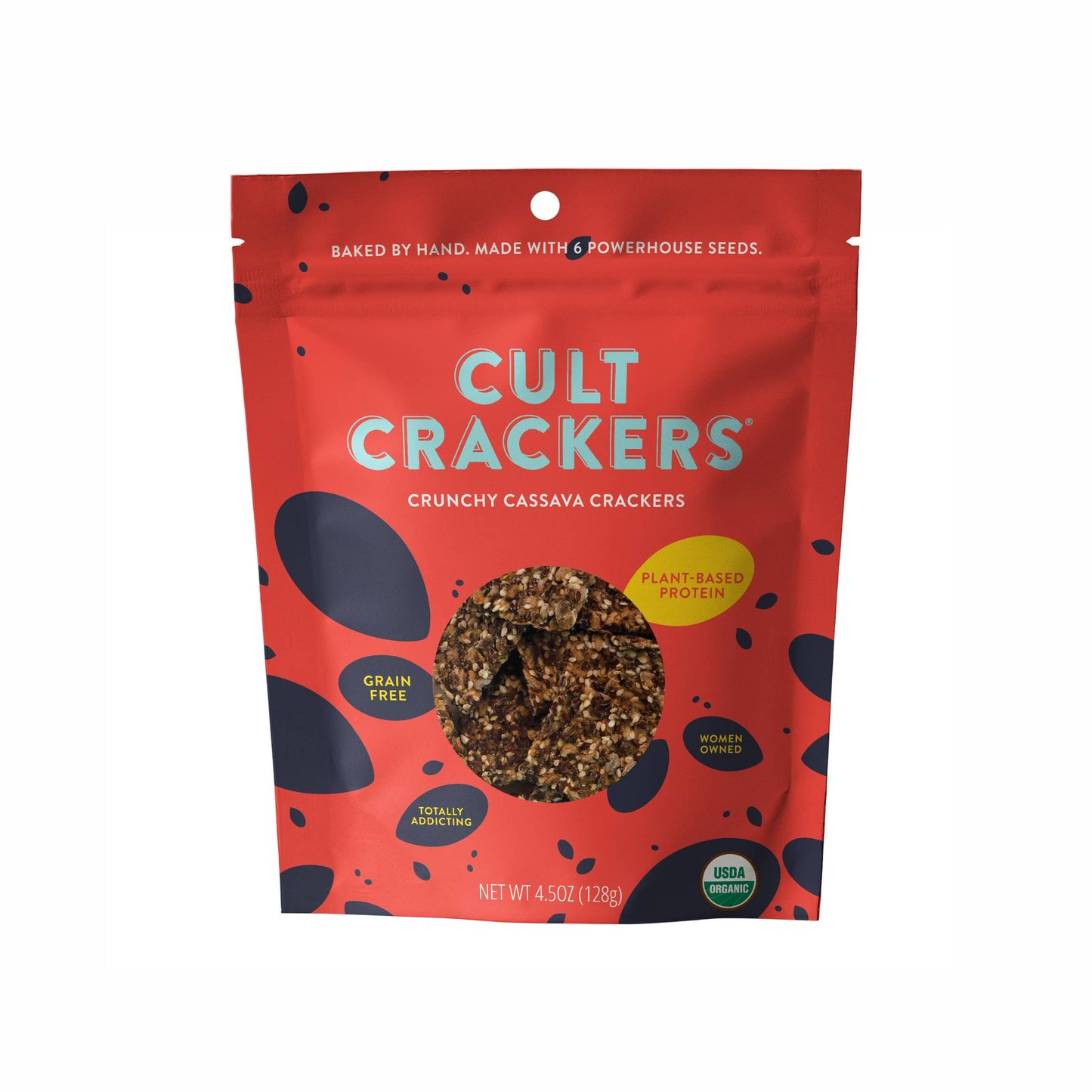 Crunchy Cassava Crackers Organic Healthy Gluten Free Snacks